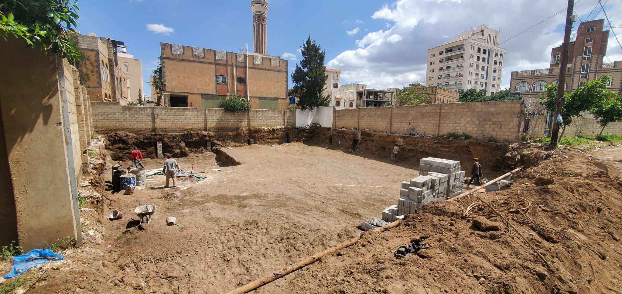 الإنتهاء من أعمال الحفر